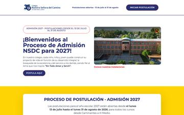 Captura de NSDC · Admisión
